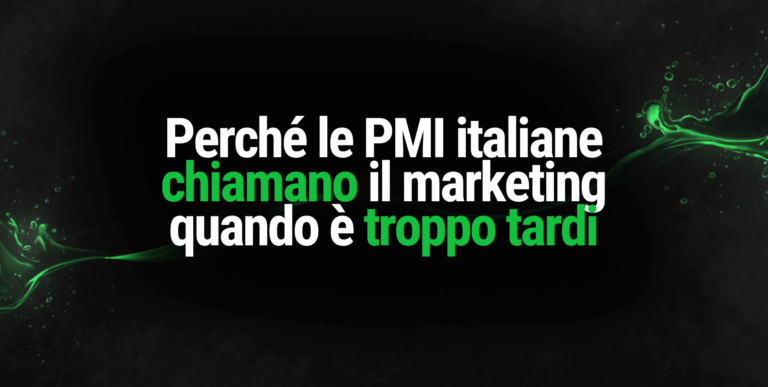 Perch&eacute; le PMI italiane chiamano il marketing quando &egrave; troppo tardi